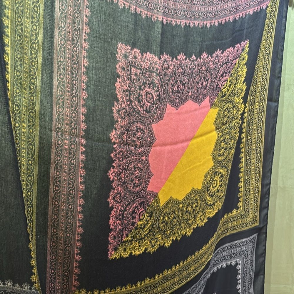 Galleries Lafayette Multicolor Patterned wool Sca… - image 3